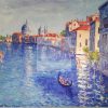 Peinture Venise, Le Grand Canal Du Peintre Raphael Karm destiné Grand Peintre