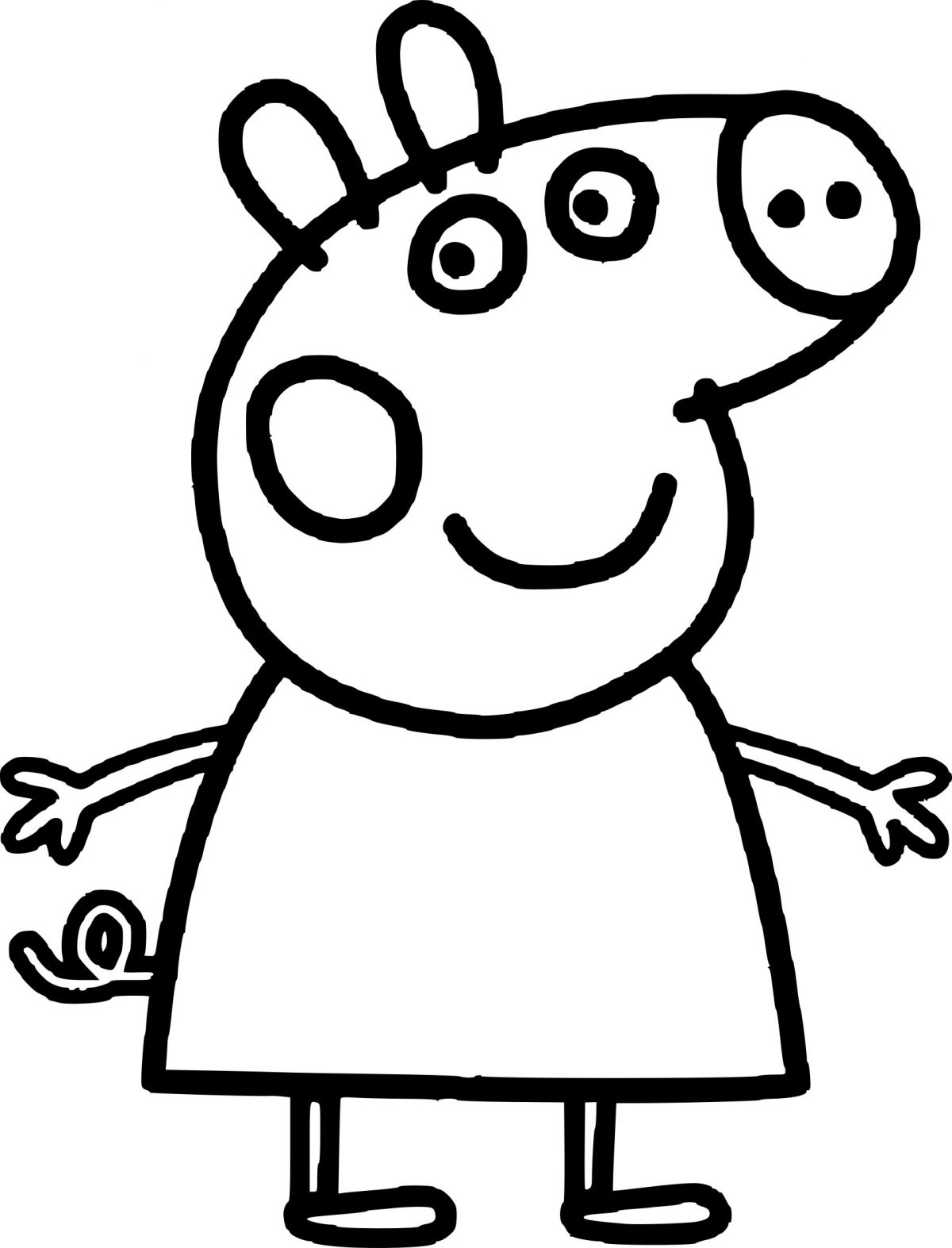 Peppa Pig A Colorier | Primanyc tout Peppa Pig A Colorier