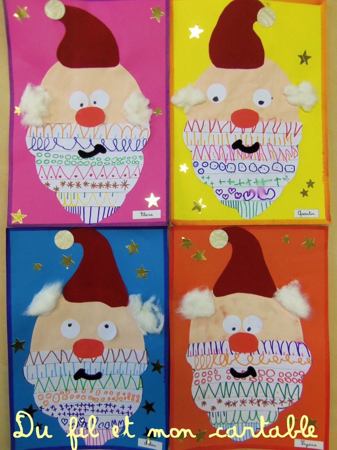 Père Noël Et Graphisme  Carte Noel Maternelle, Activité avec Bricolage Noel Maternelle Grande 