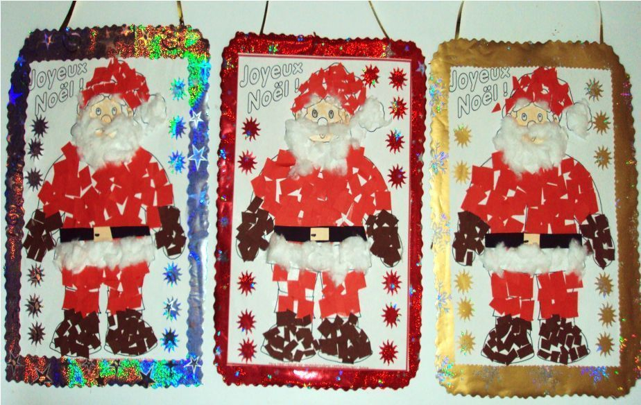 Pères Noël Fait Par Les Puces tout Fabriquer Une Botte De Noel En Carton