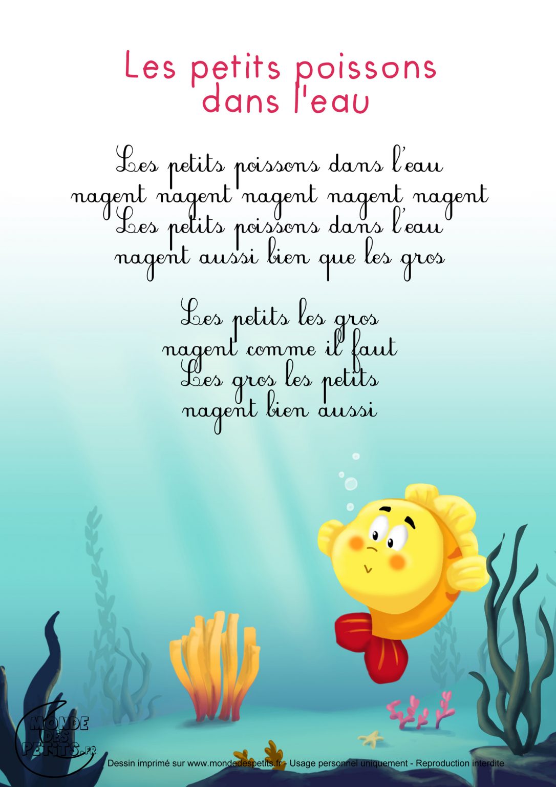 Chanson Mer Maternelle - Arouisse.com