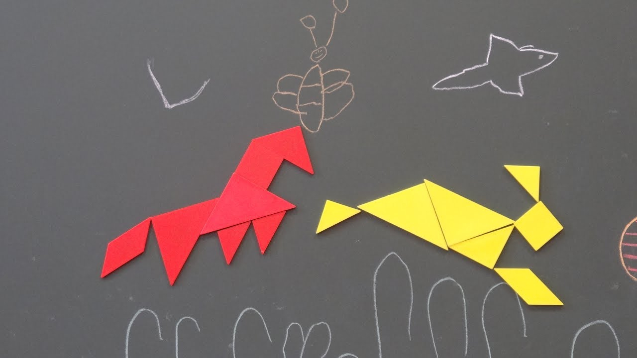 Pic Épique École Tangram ! Film D'Animation Réalisé Avec dedans Tangram En Maternelle