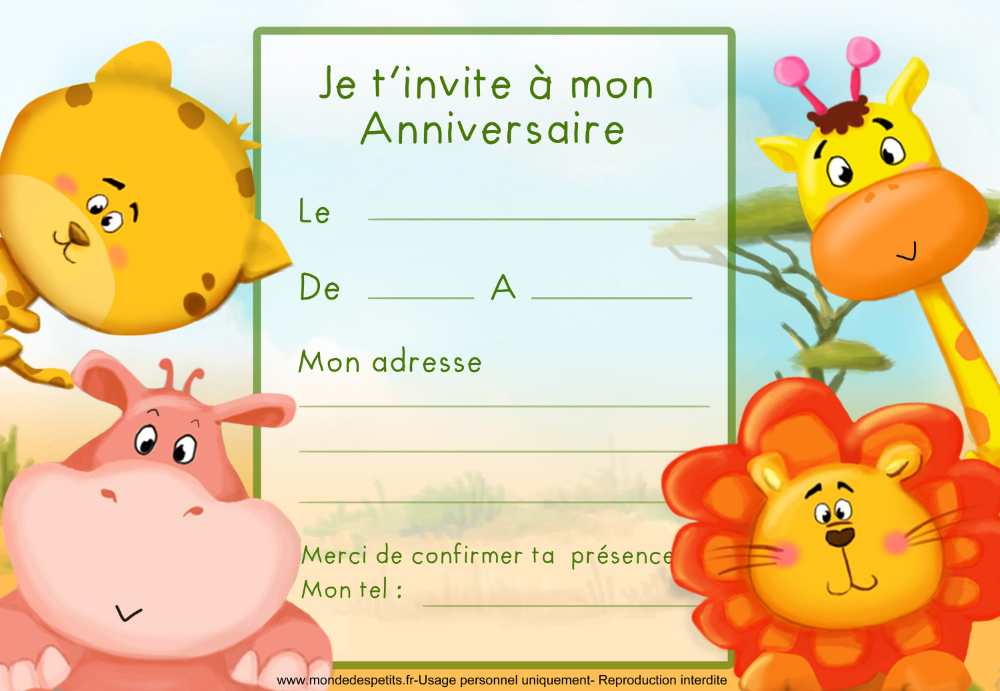 Pin Di Carte Invitation pour Invitation Anniversaire Fille 7 Ans