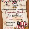 Pirate Birthday Invitation, Pirate Birthday Party serapportantà Carte Invitation Pirate