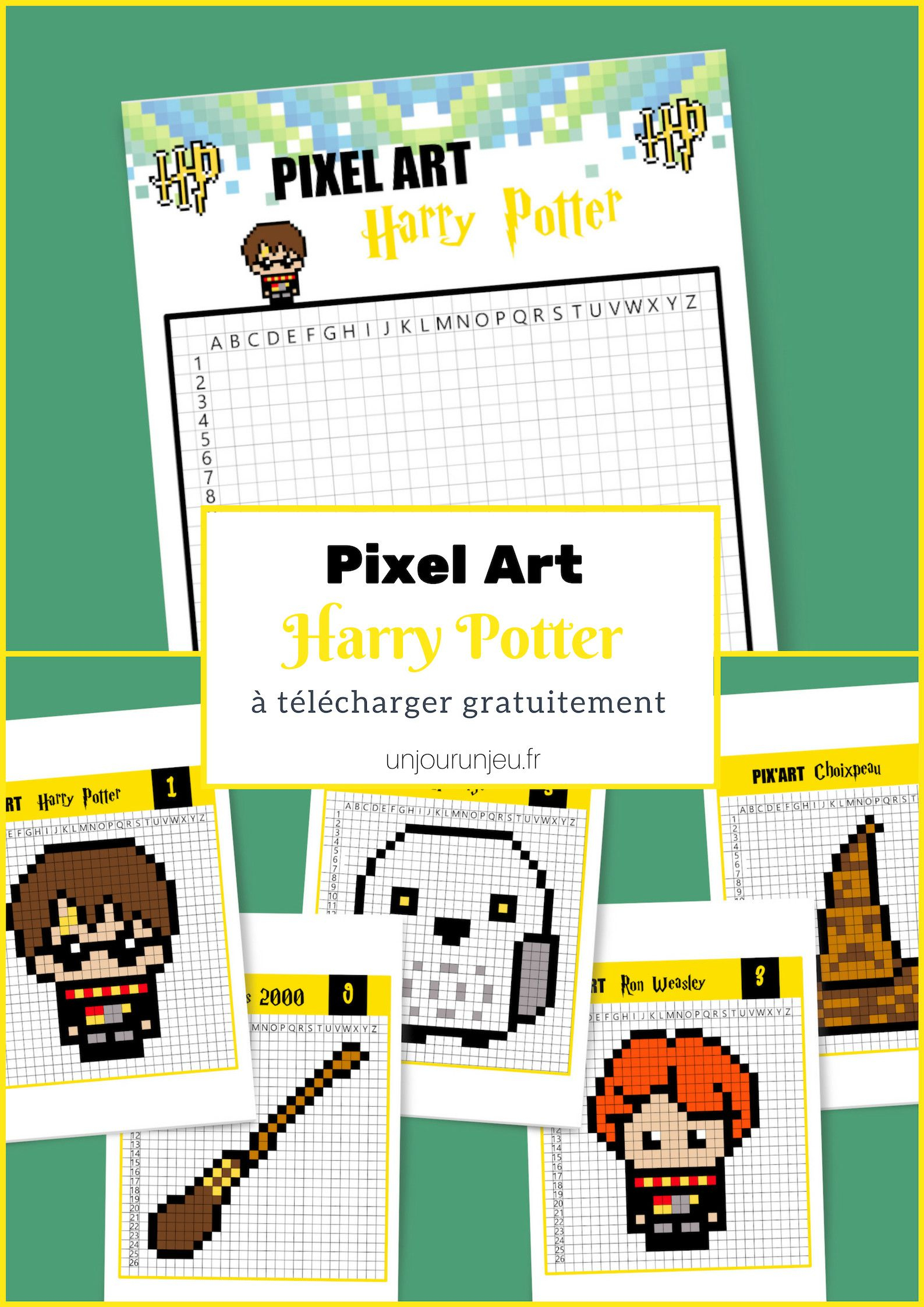 Pixel Art Harry Potter, C&amp;#039;Est Magique ! - Un Jour Un Jeu dedans Jeux De Dessin Pixel Art Gratuit