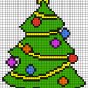 Pixel Art Sapin De Noël | Pixel Art Noel, Pixel Art pour Pixel A Colorier