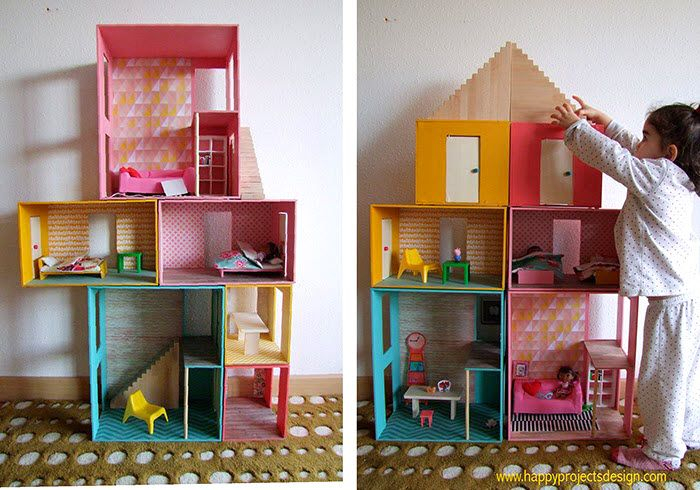 Plan-Maison-Poupee (700×490) | Maison De Poupée, Diy tout Fabriquer Une Maison De Barbie En Carton