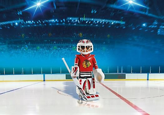 Playmobil Hockey Lnh:gardien De But Blackhawks De Chicago concernant Jeux De Gardien De But