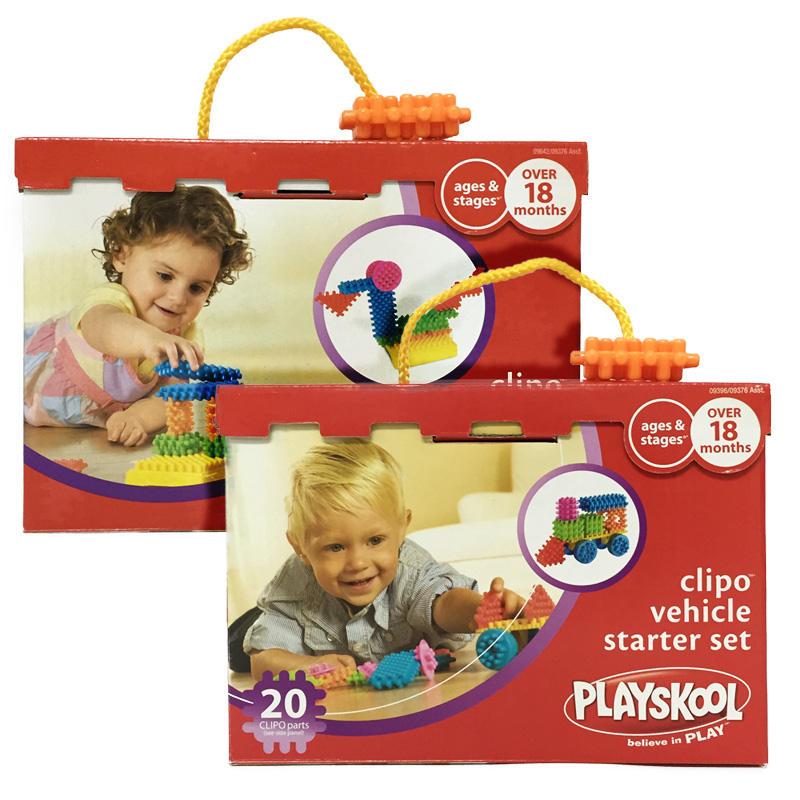 Playskool Clipo Starter Sets Toddler Preschool tout Baril Clipo 50 Pièces Playskool
