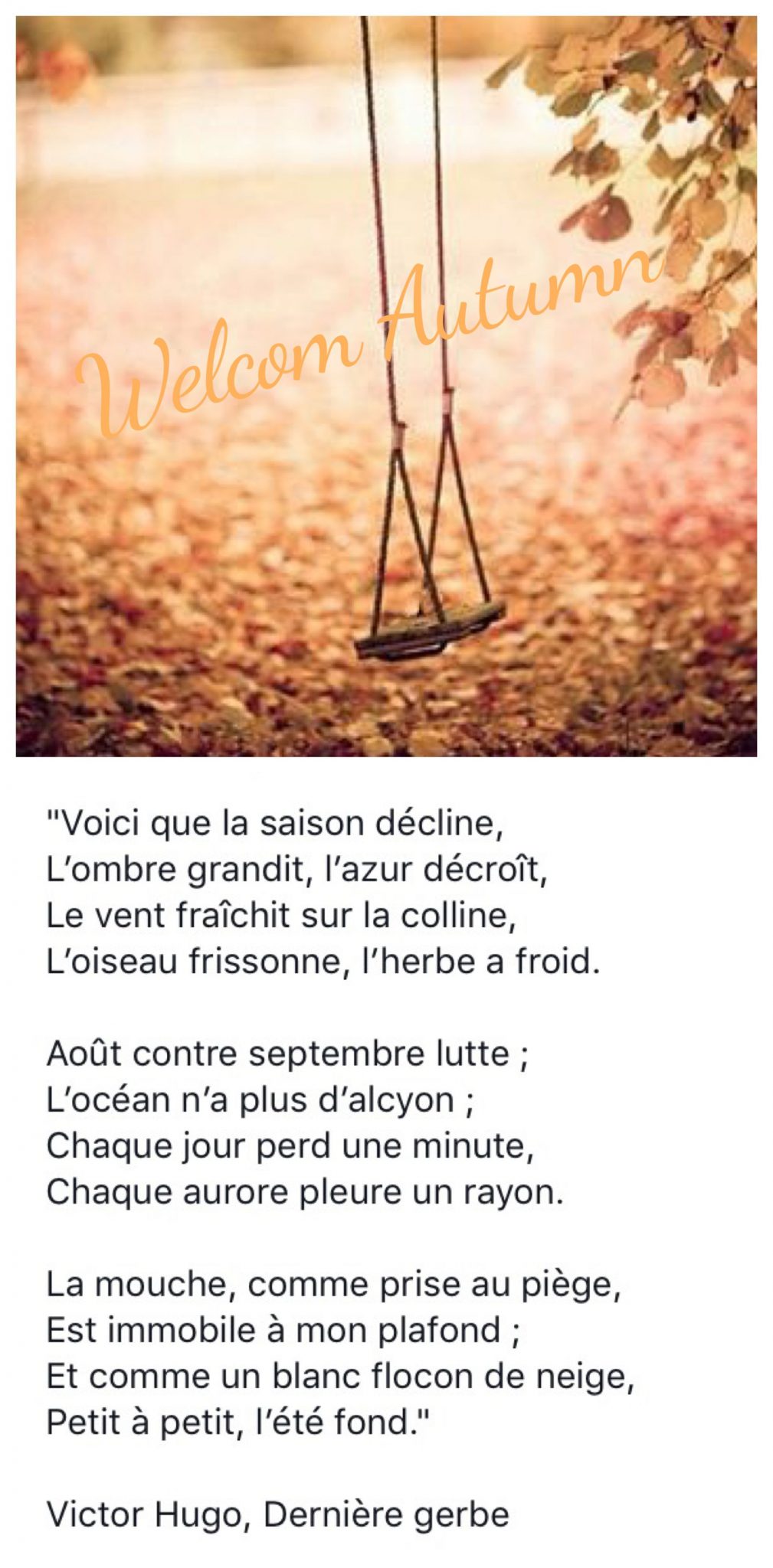 Poème D'Automne tout Petit Texte Sur L Automne - Arouisse.com