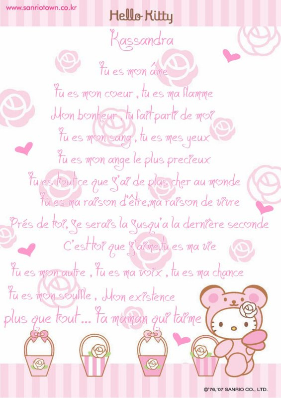 Poeme D&amp;#039;Une Maman A Sa Fille - Blog De Miss-Kitty59 tout Chanson D Une Maman Pour Sa Fille