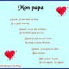 Poeme Fete Des Peres concernant Chanson Pour Mon Papa