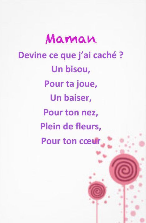 Poèmes , Comptines , Poésies Bonne Fête Mamans , À pour Poeme De Bonne Fete Maman
