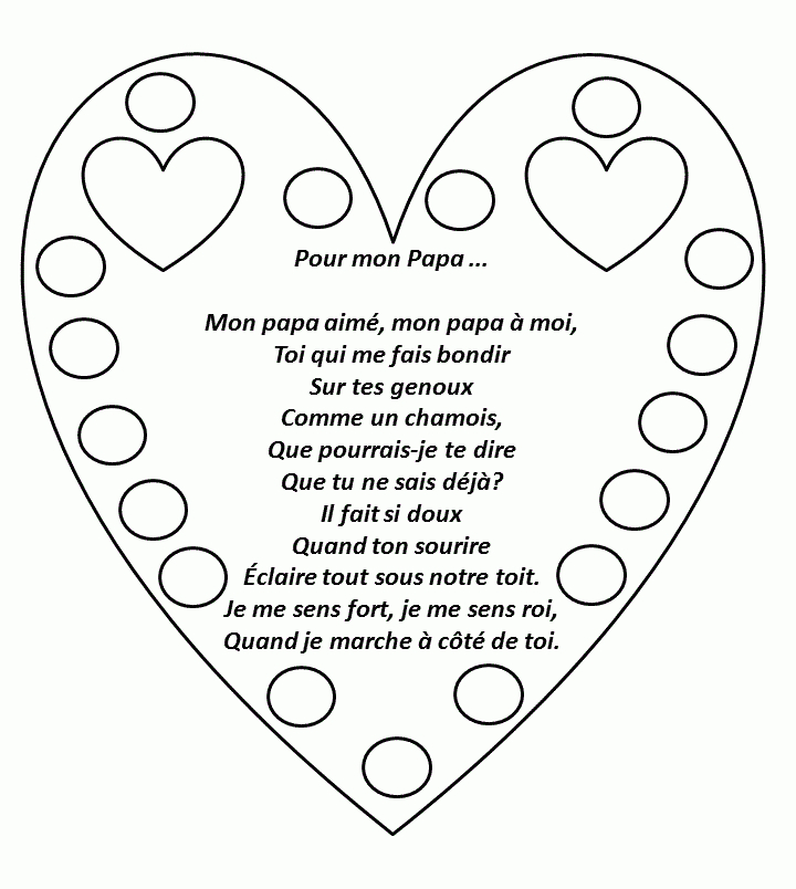 Poemes Fete Des Peres | Poème Fête Des Pères, Fête Des pour Poeme Fete Des Papas Maternelle
