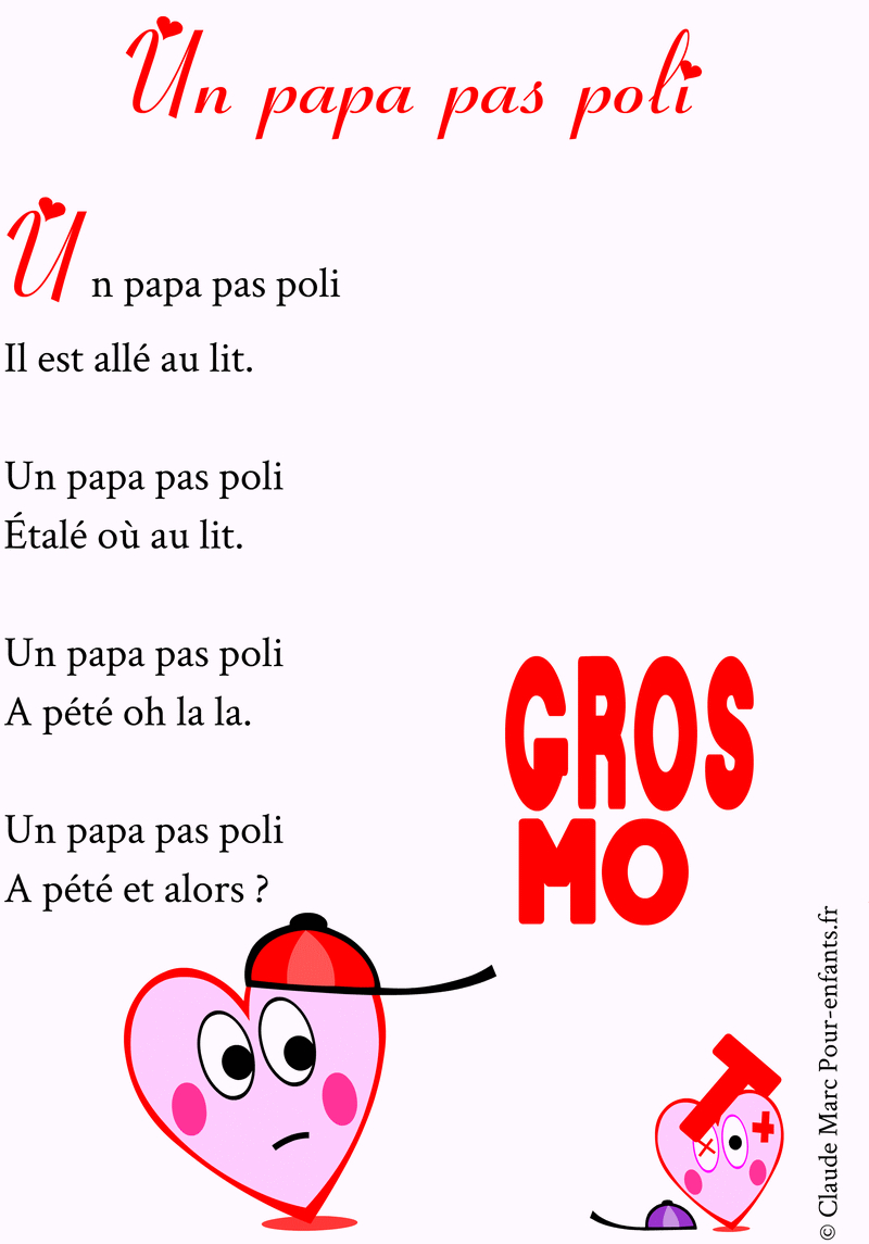 Poèmes Pour Papa À Imprimer Poemes Fete Des Papas Rigolo concernant Texte Fetes Des Peres