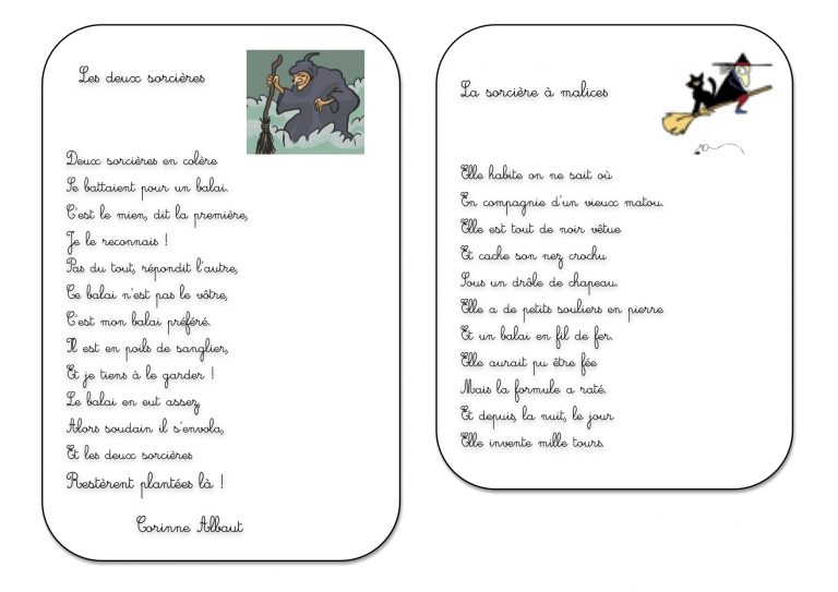 Poesie A L'Ecole Des Sorcieres destiné Poésie Point De Chute - Arouisse.com