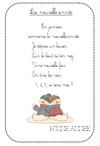 Poésie Pour La Bonne Année - La Maternelle De Vivi serapportantà Poeme De Bonne Année 2017