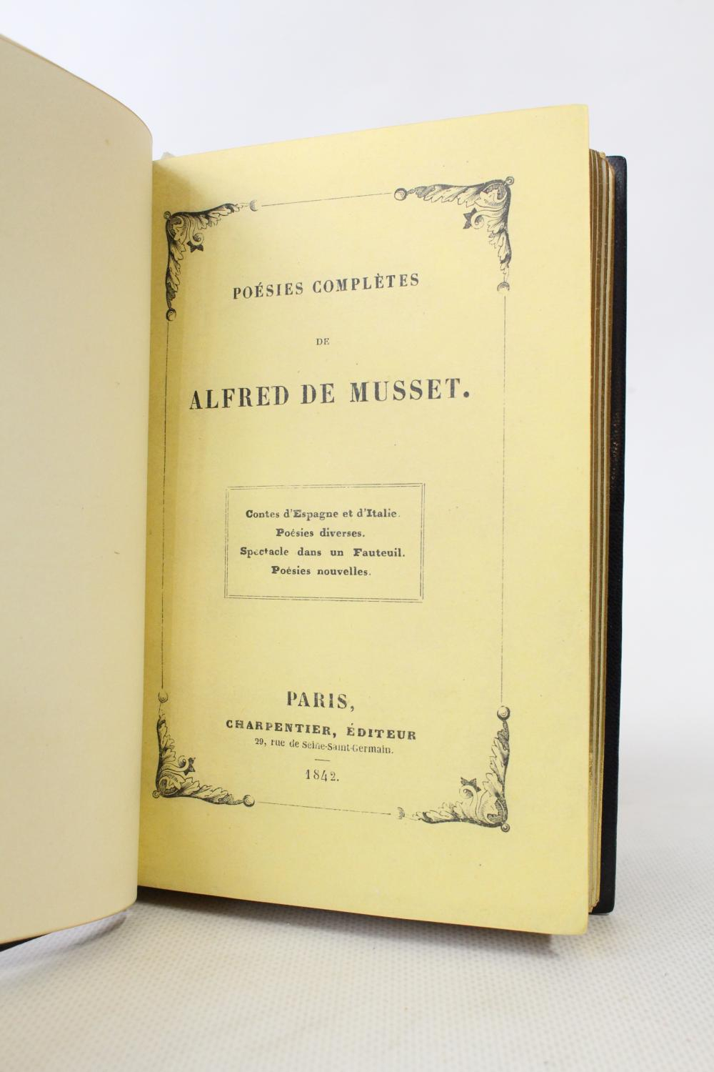Poésies Complètes Par Musset Alfred De: Charpentier destiné Poésie Gs