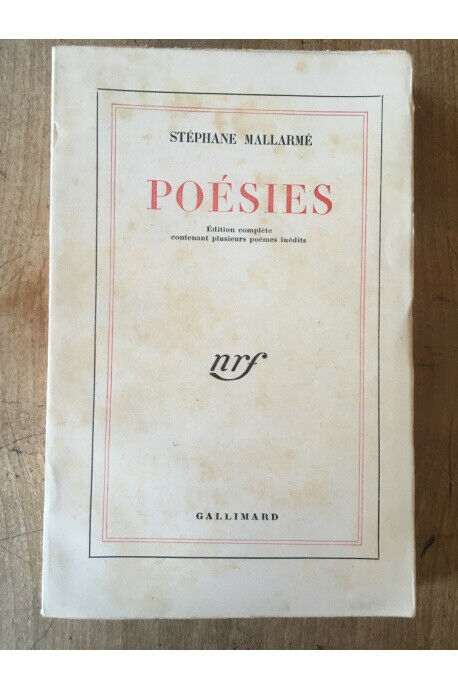 Poésies De Mallarmé Stéphane Mallarmé | Ebay à Poésie Gs