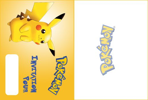 Pokemon Pikachu Invitation À Imprimer | Carte D encequiconcerne Carte Invitation Anniversaire Pokemon