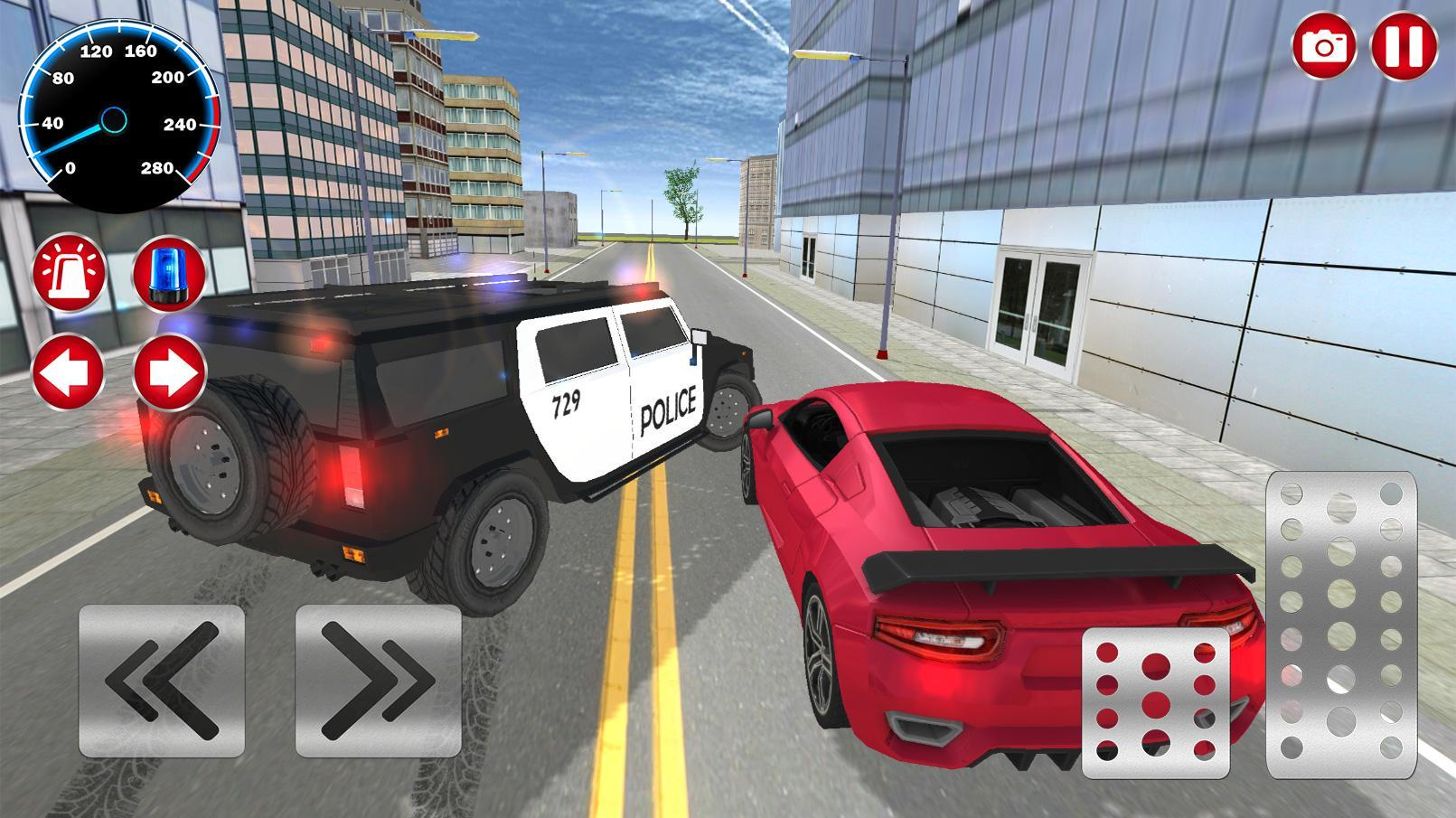 Police Et Voiture Simulateur De Jeu 3D Pour Android serapportantà Jeux De Voiture Avec La Police