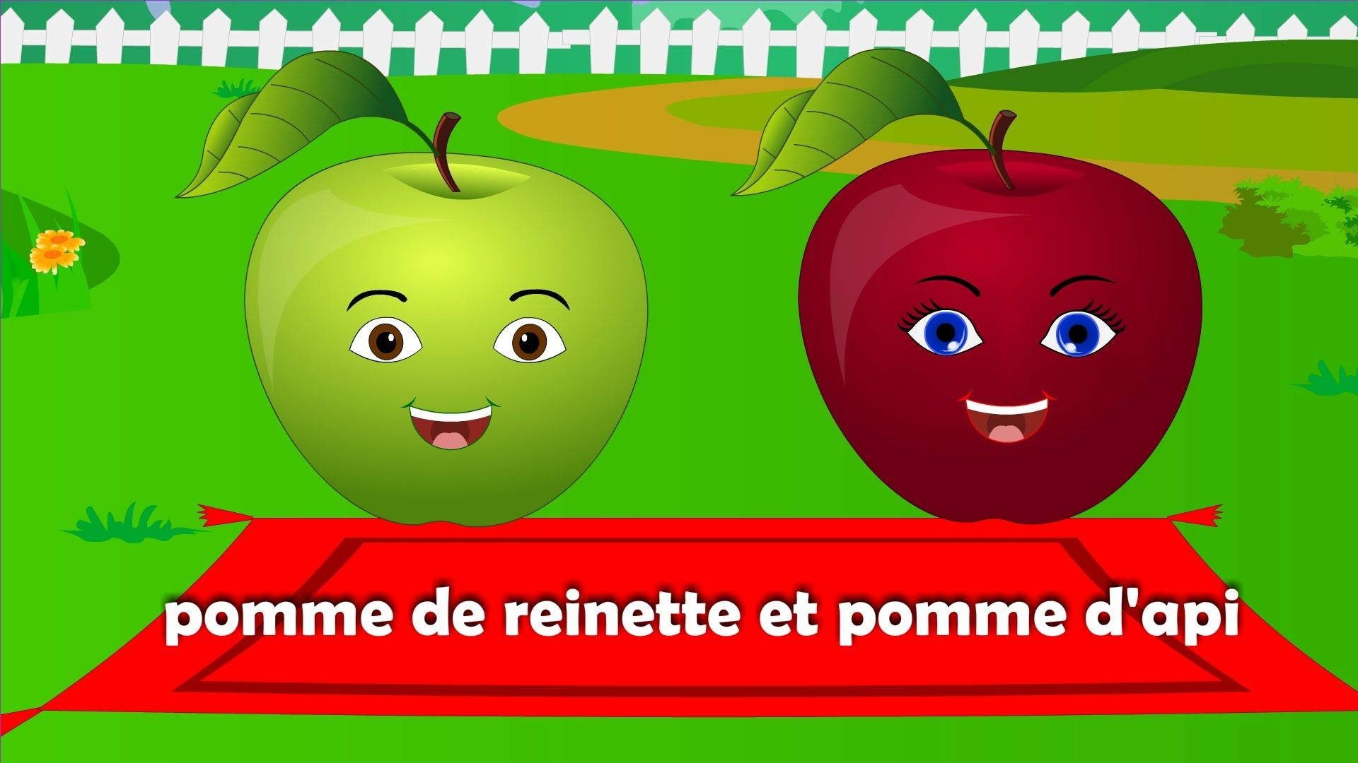 Pomme De Reinette Et Pomme D'Api + 25 Min De Comptines Et tout Pomme De Reinette Et Pomme D Api Parole