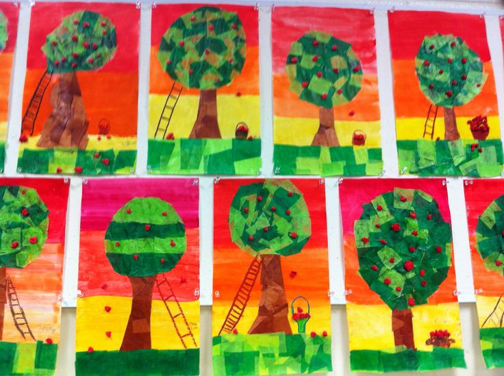 Pommiers | Preschool Art, Kindergarten Art, School Art concernant Arts Plastiques Grande Section
