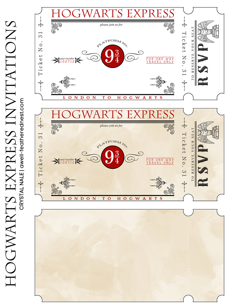Poudlard Express Invitation Anniversaire Harry Potter À avec Carte Invitation Anniversaire Harry Potter