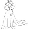 Princesse Robe De Mariée Est Un Coloriage De Princesse destiné Coloriage De Mariée