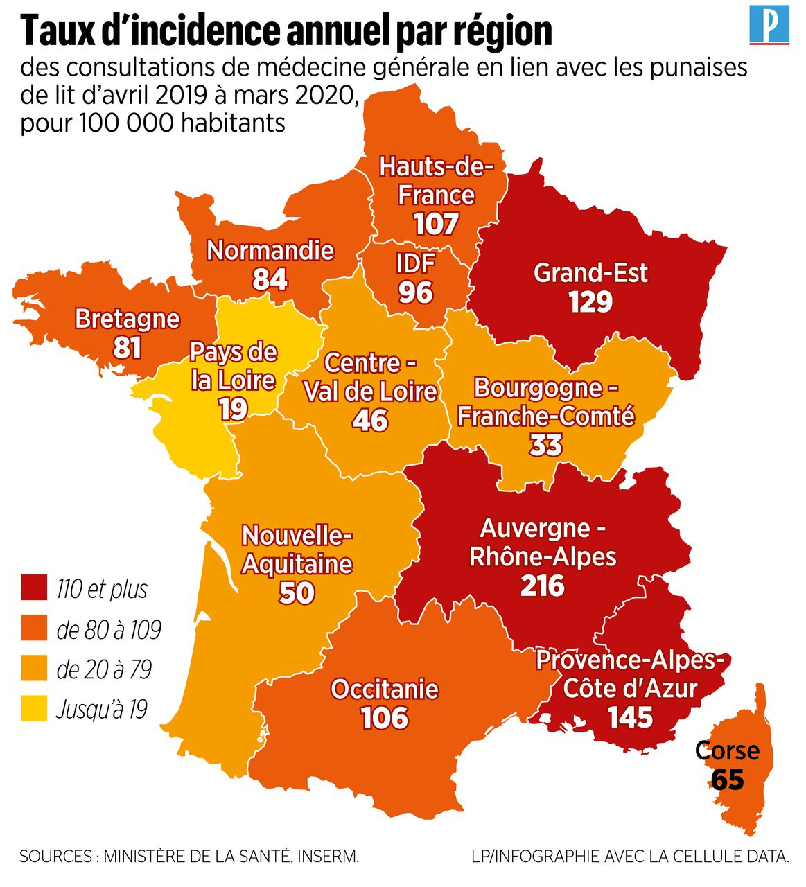 Punaises De Lit : Voici La Carte Des Régions De France Les concernant Carte De La France Région