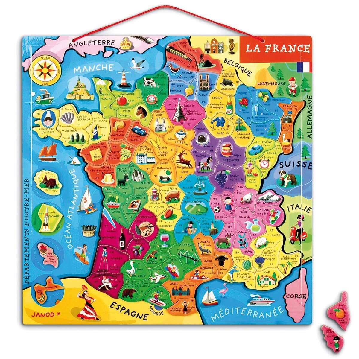 Puzzle Carte De France Magnétique | My Blog dedans Jeux Des Villes De France