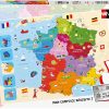 Puzzle Carte De France Nathan-86875 250 Pièces Puzzles à Carte De France Pour Enfant