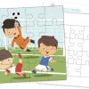 Puzzle Football À Imprimer | Jeux A Imprimer, Bricolage tout Puzzle Gratuit Facile