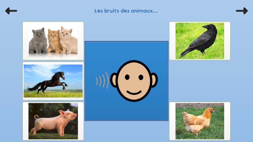 Qcm Les Bruits Des Animaux - Online Grids destiné Application Bruit D Animaux