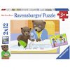 Ravensburger- 2 12 Pièces La Famille, Puzzle, Casse Tete intérieur Petit Jeux 3 5 Ans