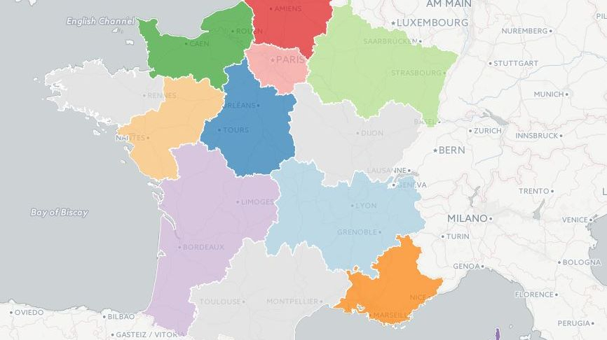 Réforme Territoriale : Quelles Compétences Pour Les 13 avec Carte Des Nouvelles Régions