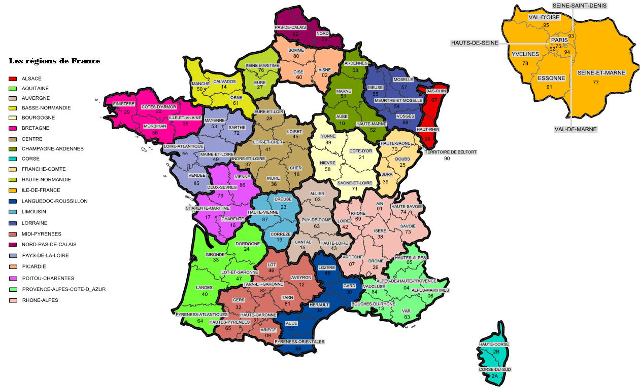 Régions De France - Arts Et Voyages dedans Carte Des Régions De France À Imprimer Gratuitement