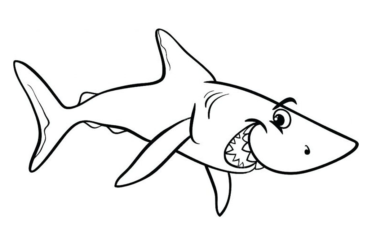 Requin Malicieux - Coloriage De Requins - Coloriages Pour serapportantà Coloriage A Imprimer Requin