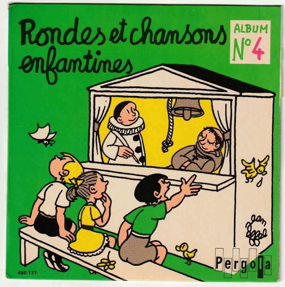 Rondes Et Chansons Enfantines Album N°4 Dessin Jean Effel dedans Chanson Infantine