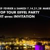 Rooftop Tour Eiffel Party (Gratuit Avec Invitation À destiné Invitation Soirée Blanche