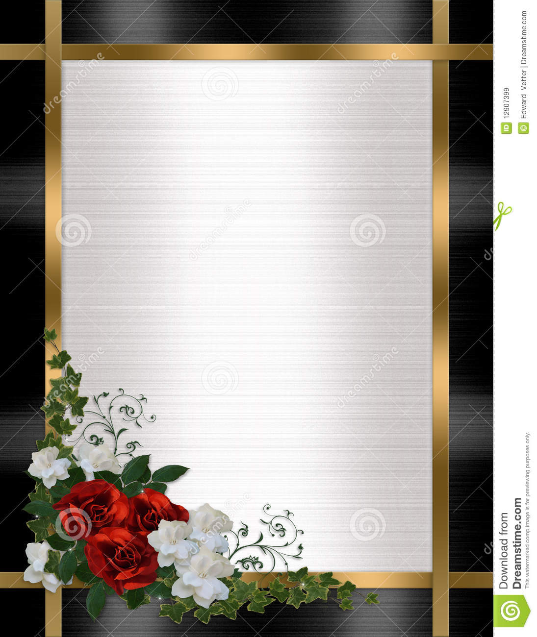 Roses De Rouge De Cadre D&amp;#039;Invitation De Mariage Images tout Cadre Pour Carte D Invitation