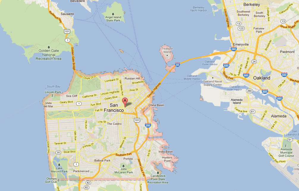 San Francisco Carte Et Image Satellite avec Carte De Fra