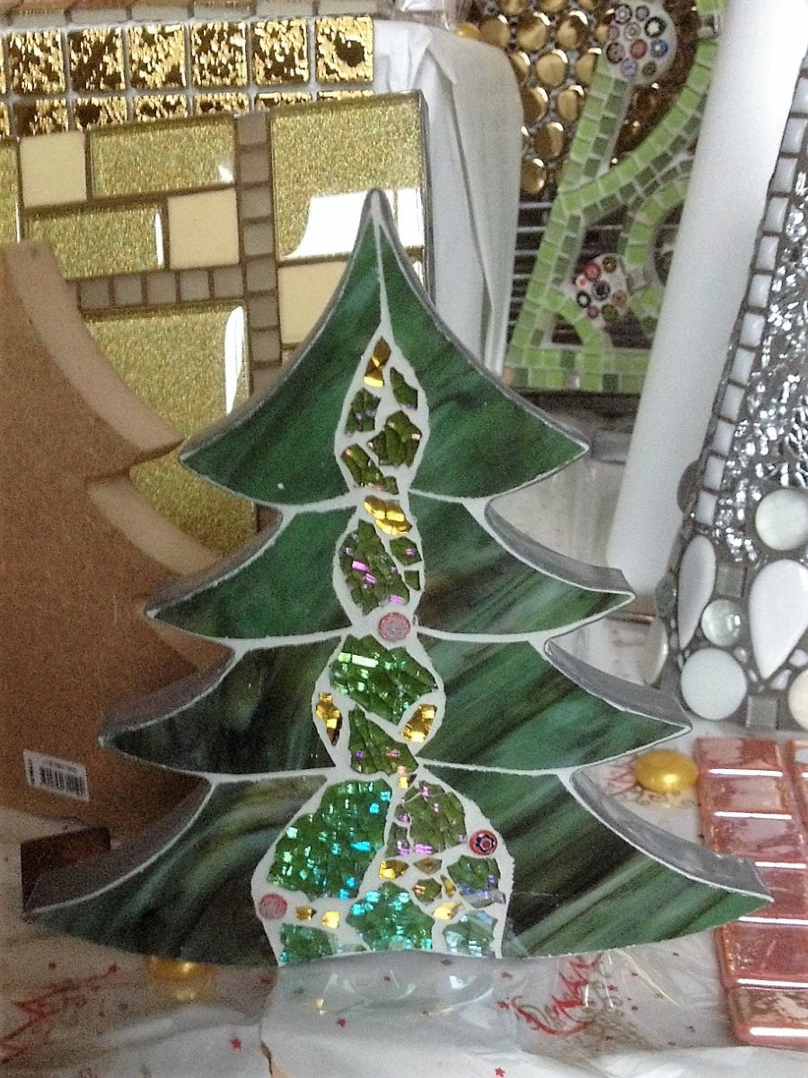 Sapin 3 D Table Noël Support Mosaïque - Décoration Noël avec Support Pour Mosaique