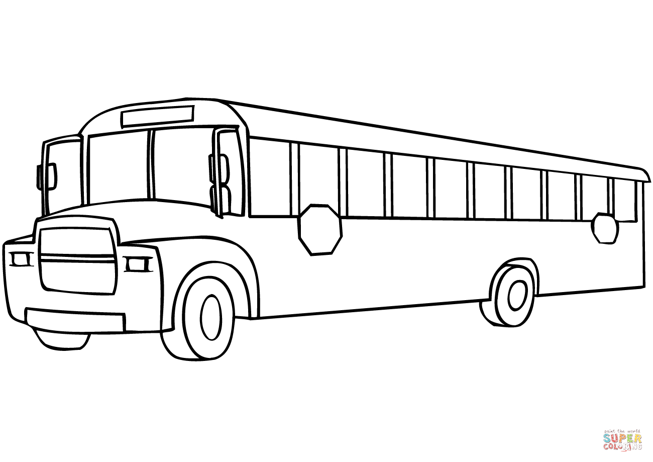 School Bus Coloring Page | Free Printable Coloring Pages à Dessin Bus