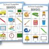 School Supplies Bingo | Bingo For Kids, Bingo, School Supplies destiné Affaire Scolaire En Anglais
