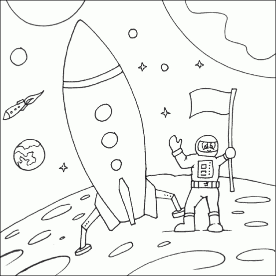 Sélection De Dessins De Coloriage Astronaute À Imprimer concernant Coloriage Astronaute