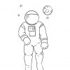 Sélection De Dessins De Coloriage Astronaute À Imprimer pour Coloriage Astronaute