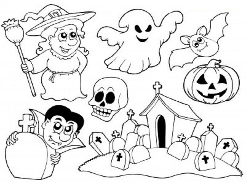 Sélection De Dessins De Coloriage Halloween À Imprimer Sur avec Coloriage Halloween Gratuit A Imprimer