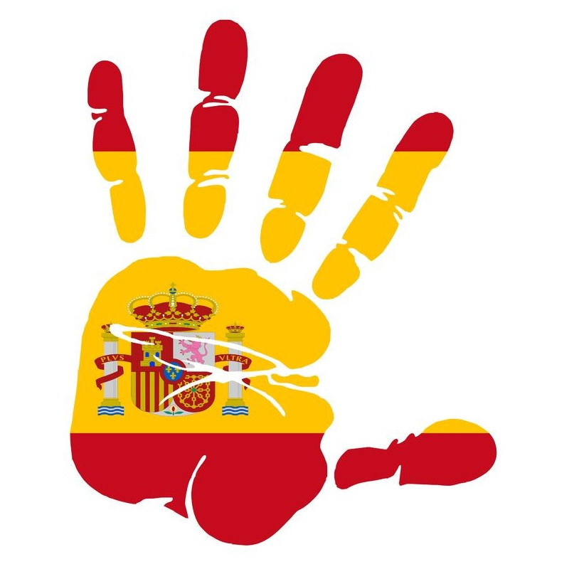 Sticker Espagne - Symbole Pays Etiquette &amp; Autocollant serapportantà Image Espagnol A Imprimer