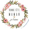 Stickers Bonne Fête Maman, Je T'Aime | Les Gommettes à Fete Maman
